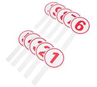 Holibanna Paletas de Votación Numéricas 1-10, 10 Piezas en Material Espuma, Diseño Profesional en Blanco, Adecuadas para Competencias Deportivas y Actividades en Interiores