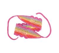 Holibanna Pañuelo de Flores Cabeza Diseño de Punto Pañuelo de Ganchillo para Mujer para Fotos de Moda el Parque Accesorio Cabello Flores