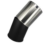 Holibanna Papelera de Acero Inoxidable para Cocina y Baño Cubo de Basura Doble Capa 10L Abierta Plateada para Habitación y Hotel