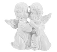 Holibanna par ángel Adornos Duelo Estatua del ángel Rezando Hada su romántico Estatua ángeles Escultura de ángel Rezando Estatua de ángeles para la decoración del hogar Resina
