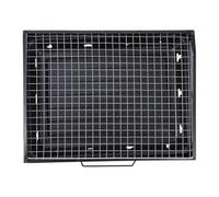 Holibanna Parrilla de Barbacoa Portátil Resistente al Óxido y Deformación de Acero Negro para Actividades al Aire Libre Adecuado para Camping y Picnic