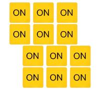 Holibanna Pegatinas Adhesivas para Interruptores, Etiquetas de Precaución Off/on, 12 Piezas, Adhesivo Pvc Duradero, Uso en Dispositivos Eléctricos, Oficinas y Hogares