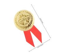 Holibanna Pegatinas Creativas para Premios de Graduación, 36 Sets Adhesivos en Papel Aluminio Rojo, para Actividades Escolares y Eventos