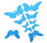 Holibanna Pegatinas Pared Espejo 3d Adhesivas Decorativas De Mariposas Para Dormitorio y Baby Shower, 35 Unidades, Azul, Fáciles De Aplicar, Arte Mural Personalizada