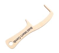Holibanna Peine De Madera Para Hombres Calvos Herramienta De Broma Divertida De Amistad Para Pérdida De Cabello Accesorio De Estilo Para Cabezas Rapadas y Bigotes Favor De Fiesta De