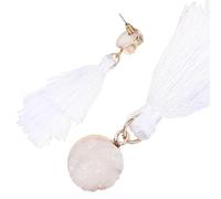 Holibanna Pendientes Colgantes Bohemios Borlas de 3 Capas, Gancho Metálico, Color Puro, Moda Mujer, para Playa y Fiestas, Tamaño Mediano