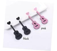 Holibanna Pendientes Colgantes Guitarra Clásica Rosa Accesorios de Bisutería Creativos y Elegantes para Mujer Diseño Ligero y Cómodo para Diario y Ocasiones Especiales