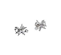 Holibanna Pendientes de Plata con Diseño de Diablillo y Lunar Adornos Elegantes para Mujeres Joyería Creativa para Fiesta y Diario