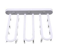 Holibanna Percha Hogar Multifunción Diseño de Botón Único, Plegable PP, Colgador de Ropa Interior Adhesivo sin Costuras para Montaje en Pared