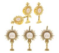 Holibanna Pin de Solapa Religioso Cruz Cristiana 6 Piezas de Aleación de Zinc para Celebraciones de Comunión y Accesorios de Ropa Católicos