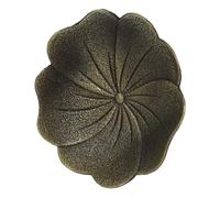 Holibanna Plato de Tinta para Caligrafía Bronce con Diseño de Soporte para Pinceles y Herramienta de Preparación de Tinta para Ejercicios de Caligrafía y Arte