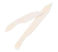 Holibanna Plegadora de Papel de Hueso Natural 2piezas para Manualidades y Cuero, Herramienta de Precisión para Recortes y Bruñido Blanco en Disciplinas Artísticas