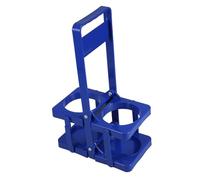 Holibanna Portabebidas Plegable para Cerveza con Asa Cesta de Transporte de Plástico para Botellas de Cerveza Soporte Práctico para Almacenamiento y Transporte Color Azul