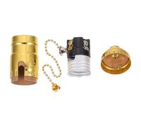 Holibanna Portalámparas E27 Retro con Interruptor Cremallera, Diseño Vintage de Aluminio Resistente, Fácil Instalación para Comedor, Oficina o Restaurante