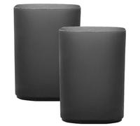 Holibanna Portalápices Multifunción de Plástico Negro Mate 2 Unidades, Cubilete de Escritorio Transparente para Bolígrafos y Brochas de Maquillaje, Organizador Reutilizable para Oficina