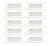 Holibanna Portatarjetas Acrílicos Transparentes 60X20 MM Clip Lateral 10 Unidades Porta Credenciales para Oficina Titulares de Tarjetas de Empleado y Nombre del Trabajo Ideales para