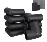 Holibanna Protector de Esquinas de Espuma en Forma de U para Muebles, 12 Piezas, Color Neutro, Apto para Uso en Hogar y Oficina, Protege contra Rayones y Golpes