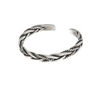 Holibanna Pulsera Abierta de Plata para Mujer Diseño Vintage, Fácil de Llevar y Fina Artesanía, Adecuado para Cumpleaños y Aniversarios