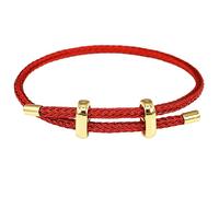 Holibanna Pulsera Cordón Roja Ajustable para Mujer y Niña Brazalete Trenzado de Protección y Accesorio de Moda para Cumpleaños y
