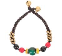 Holibanna Pulsera Étnica Trenzada a Mano Cuentas y Colgante de Dibujos Animados, Cómoda y Fácil de Usar, Adecuado Día de Acción de Gracias Día Madre