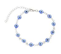 Holibanna Pulsera Tobilleras Para Mujer Tobillera Mal De Ojo Joyas De Mal De Ojo Silver Vidrio