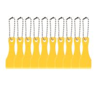 Holibanna Raspador de Lotería de Plástico Amarillo 10 Piezas, Herramienta para Raspar Billetes Compacta y Ligera, Rascador Multifunción para Tarjetas de Raspaditos y Uso Manual