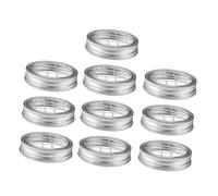 Holibanna Rejilla Metálica 70mm, Tapa para Jarrón 10 Piezas, Diseño Reutilizable, Compatible con Tarros Mason, para Arreglos de Flores en Hogar y Eventos