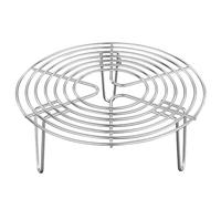 Holibanna Rejilla Redonda de Vapor Multifunción de Acero Inoxidable 304, Soporte Portátil Resistente para Cocinar y Enfriar Alimentos en Cocina Doméstica