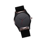Holibanna Reloj Analógico De Cuarzo para Hombre Diseño Simple y Correa De Cuero Estilo Clásico y Elegante para Ocasiones Especiales y Uso Diario Negro