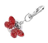 Holibanna Reloj De Bolsillo Llavero Rojo, Cuarzo, Diseño Delicado Forma De, Portátil para Estudiantes, Mujeres y Niñas, Moderno y Fácil De Leer