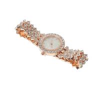 Holibanna Reloj De Mujer De Diamantes Reloj Femenino Resistente Al Desgaste para Mujeres es Digitales para Brillante es De Moda para Señoras Rose Gold Aleación