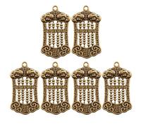 Holibanna Resistentes 6 Colgantes de Latón en Forma de Ábaco Delicados y Decorativos para Llaveros DIY Ideales para Manualidades y Uso Cotidiano