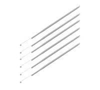 Holibanna Resorte de Cierre Automático para Puerta Corredera Interior, 1.0x7x360 Mm, Metálico con Gancho, Paquete de 6 Unidades, Cierre Suave para Mosquiteras y Uso Doméstico