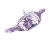 Holibanna Riñonera Infantil De Unicornio Lentejuelas Brillantes Bolso Casual para Niñas para Viajes y Actividades Al Aire Color Púrpura