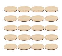 Holibanna Rodajas Redondas de Bambú Natural sin Terminar 6 Cm, 20 Piezas para Manualidades Diy, Pintura y Decoración, Materiales Seguros y Prácticos para Arte Infantil y Proyectos Creativos