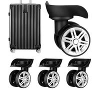 Holibanna Ruedas de Repuesto para Maleta A09 Doble, 4 Piezas Abs Resistentes, Ruedas Giratorias Silenciosas para Equipaje de Viaje, Kit de Reemplazo Compatible Trolley y Accesorios