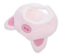 Holibanna Sombrero de Cerdo Gorro de Cerdo Accesorios para Muñecas Mini Sombreros de Manualidades para Fiestas y Cosplay Kit de Crochet para Principiantes