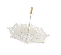 Holibanna Sombrilla De Encaje Vintage para Fotografía y Decoración De Bodas Accesorio De Estilo Clásico Color Beige No