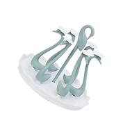 Holibanna Soporte de Almacenamiento para Vasos de Plástico Forma de Cisne Organizador de Tazas Redondo con Varillas para Hogar y Cocina Color