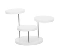 Holibanna Soporte de Exhibición de Joyas Blanco Organizador para Anillos Collares Pulseras y Mini Esculturas Base Multipropósito para Decoración Moderna