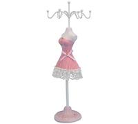 Holibanna Soporte de La Joyería de La Muñeca Maniquí Vestido de La Joyería Soporte de La Suspensión de La Princesa Collares Pulseras Pendientes Organizador Estante Colgante de Exhibición