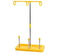Holibanna Soporte para Hilo de Máquina de Coser Doméstica, Plástico Amarillo para 3 Carretes, Organiza Hilos para Coser y Bordar en Hogar y Quilting