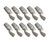 Holibanna Sujetadores De Collar 10 pares de hallazgos de joyería de la cabeza y la aleación de la cabeza de la cabeza y la cola para hacer joyas para hacer joyas Gancho De Serpiente