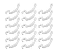 Holibanna Sujetadores de Puerta para jaulas de pequeños Animales 20 Unidades en plástico Blanco para Conejos y Aves con Cierre Seguro y fácil Limpieza