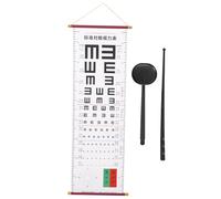 Holibanna Tabla de Examen de Doble Cara Oclusor Ocular Portátil Manual Herramienta de Optometría PVC Kit de Prueba de para Niños y Adultos
