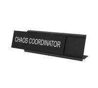 Holibanna Tarjeta De Posición De Aleación De Forma De Letrero Divertido Para Oficina Coordinador Del Placa De Nombre Para Escritorio Decoración De Escritorio Material De Oficina