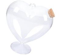 Holibanna Tarro de Dulces Forma de Vidrio Transparente con Tapa de Corcho Recipiente Sellado para Snacks y Decoración de Estrellas para Cocinas como y Candy Bars