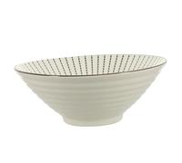 Holibanna Tazón de Cerámica Japonés para Servir Noodles Ensaladas y Diseño para Uso Doméstico y Restaurantes Capacidad para Microondas y Horno