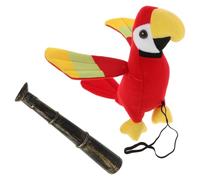Holibanna Telescopio Decorativo Pirata Loro De Tela Con Accesorios Para Disfraz De Pirata Juego De Juguete Para Fiestas Infantiles