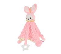 Holibanna Toalla de Confort para Ñiño y Juguete de Peluche Rosa, Apto para Recién Nacidos 0-1 Año, Mullido Pelusa, Adecuado para Calmar y Acompañar el Sueño del Ñiño, Diseño